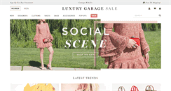 Desktop Screenshot of luxurygaragesale.com