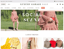 Tablet Screenshot of luxurygaragesale.com